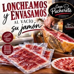 SERVICIO DE LONCHEADO  Y ENVASADO AL VACIO DE JAMÓN